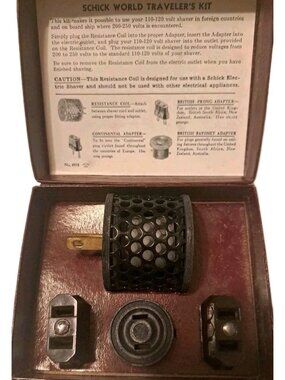 Vintage SCHICK World Traveler's Kit